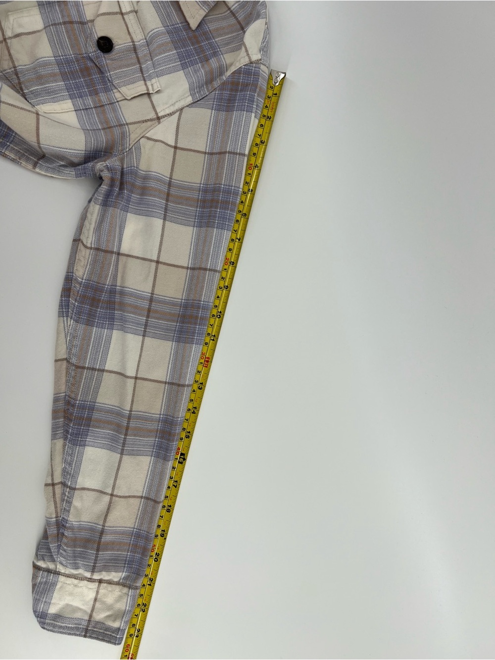 Tilley Plaid Flannel Button Down 100% Organic Cotton Women’s Size Small Top - Picture 8 of 9